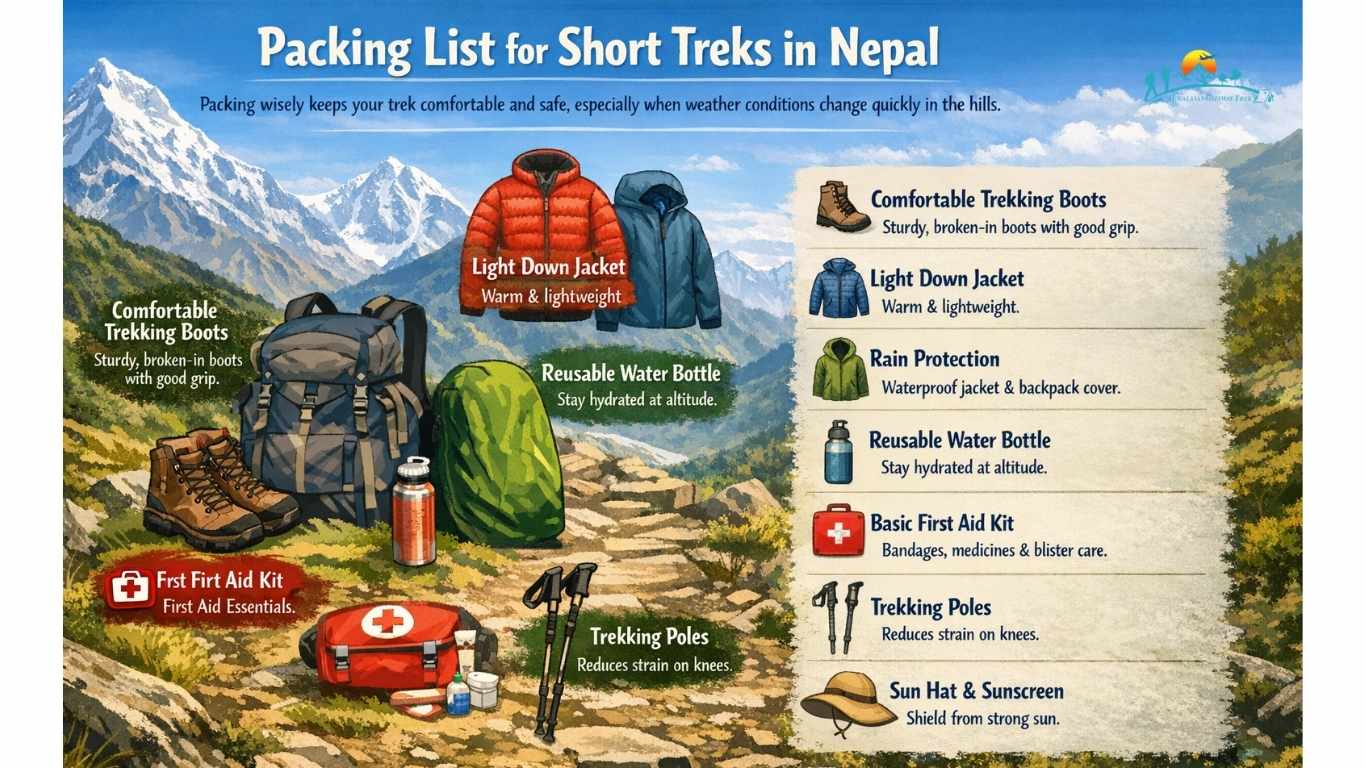 Packing List for Short Treks in Nepal