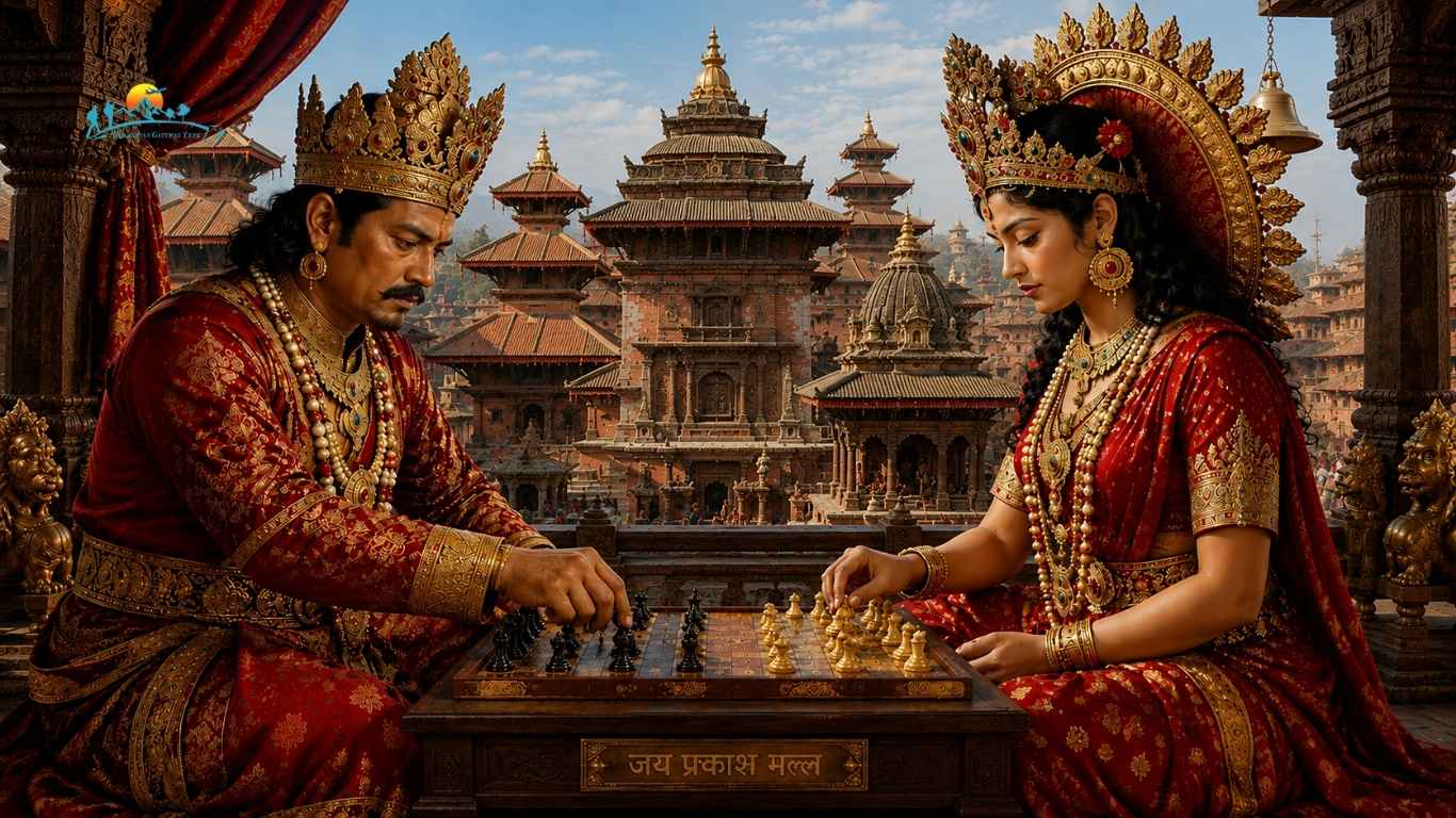 King Jaya Prakash Malla and Taleju