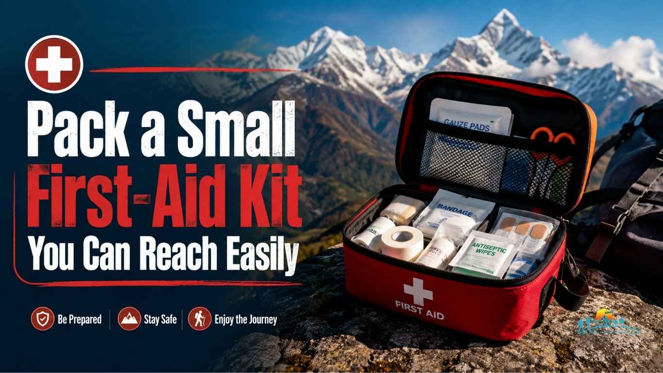 Pack a Small First-Aid Kit You Can Reach Easily
